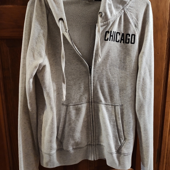 Victoria's Secret PINK Chicago zip up hooded sweatshirt - Picture 4 of 4